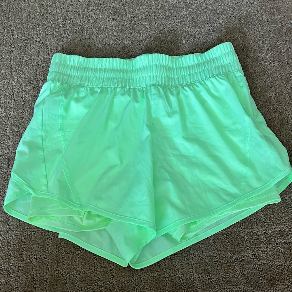 Women's Neon Yellow/Green Athletic Shorts